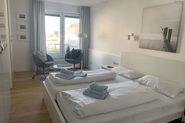 Schlafzimmer Appartement-Haus Regina Ferienwohnung Inseltraum