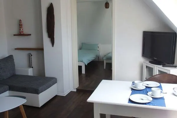 Wohnzimmer Haus Hindenburgstr. 13 Ferienwohnung Lüttje Land