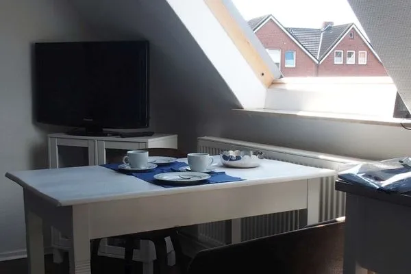 Wohnzimmer Haus Hindenburgstr. 13 Ferienwohnung Lüttje Land