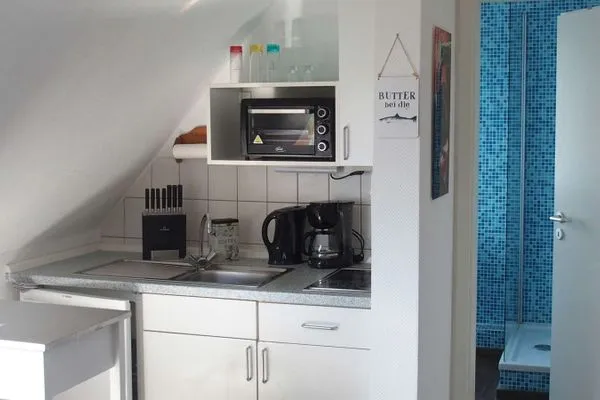 Küche / Küchenzeile Haus Hindenburgstr. 13 Ferienwohnung Lüttje Land