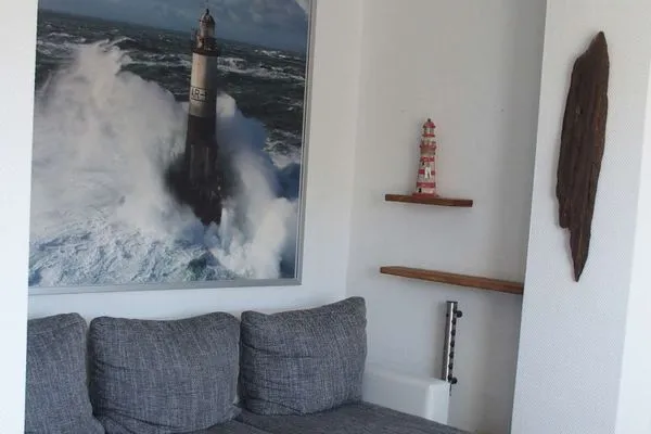 Wohnzimmer Haus Hindenburgstr. 13 Ferienwohnung Lüttje Land