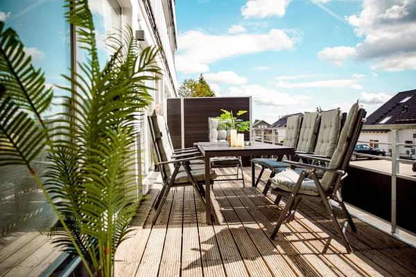 Terrasse Smart Resorts Haus Brilliant Ferienwohnung 601