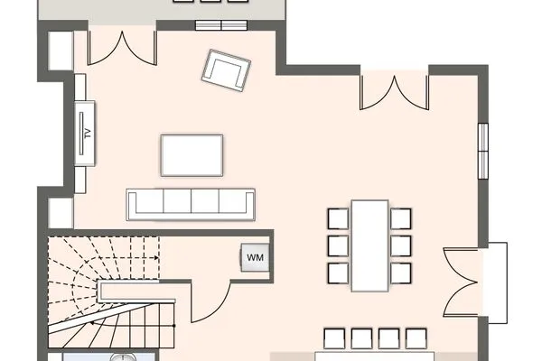 Reetdachhaus Gaia & Ganymed Reetdachhaus Ganymed SPO Dorf - Grundriss