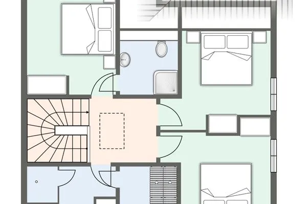 Reetdachhaus Gaia & Ganymed Reetdachhaus Ganymed SPO Dorf - Grundriss
