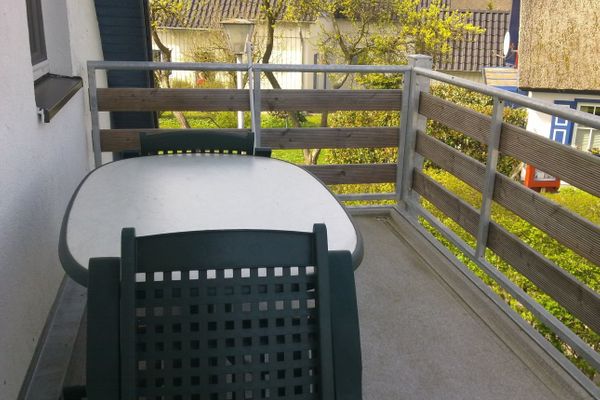 Pension Martens - Mansadenwohnung Wieck - Balkon