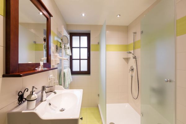 Vitusfort Doppelzimmer Dublin Ferienwohnungen in Hopfen am See - Badezimmer