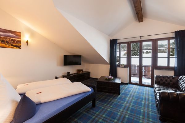 Vitusfort Doppelzimmer Edinburgh Ferienwohnungen in Hopfen am See - Schlafzimmer