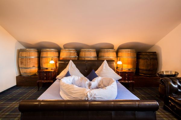 Vitusfort Doppelzimmer Scottish Whisky Ferienwohnungen in Hopfen am See - Schlafzimmer