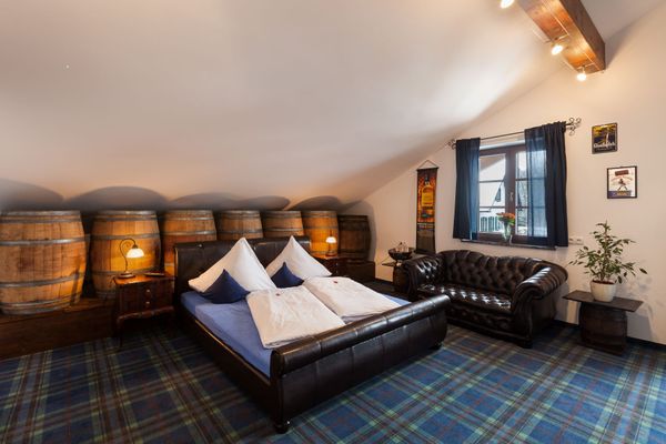 Vitusfort Doppelzimmer Scottish Whisky Ferienwohnungen in Hopfen am See - Schlafzimmer