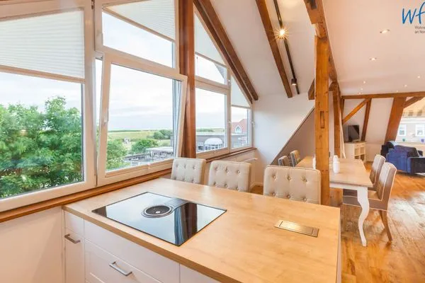 Wohnzimmer Haus Margarete Ferienwohnung kleine Töwerliebe