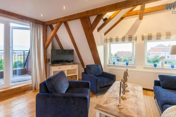 Wohnzimmer Haus Margarete Ferienwohnung kleine Töwerliebe