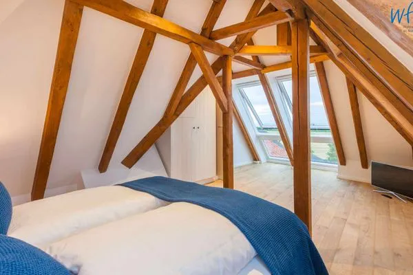 Schlafzimmer Haus Margarete Ferienwohnung kleine Töwerliebe