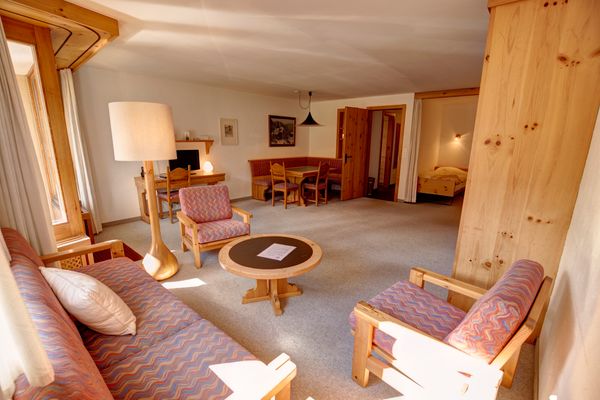 Chesa Munteratsch 1 1/2 Zimmewohnung 104 Typ D Silvaplana - Living room