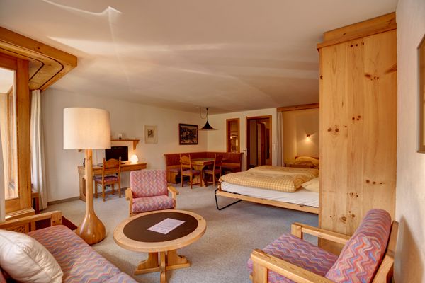 Chesa Munteratsch 1 1/2 Zimmewohnung 104 Typ D Silvaplana - Living room