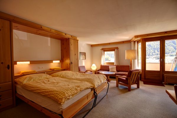 Chesa Munteratsch 1 1/2 Zimmewohnung 104 Typ D Silvaplana - Living room