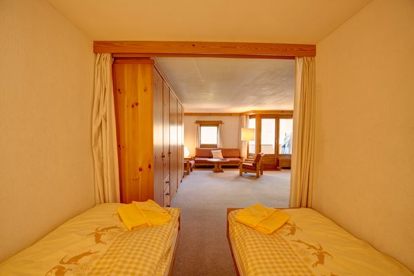 Chesa Munteratsch 1 1/2 Zimmewohnung 104 Typ D Silvaplana - Living room