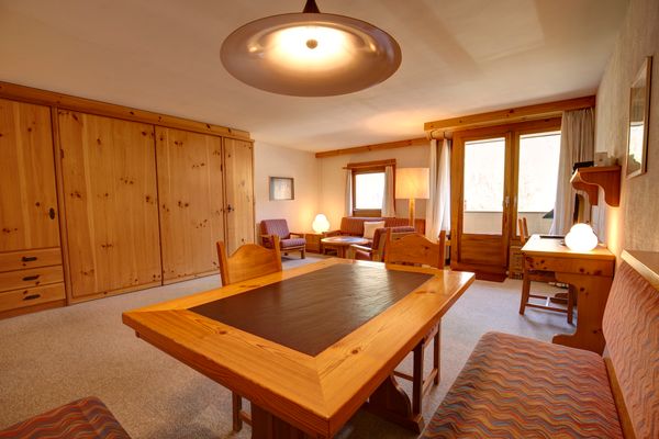 Chesa Munteratsch 1 1/2 Zimmewohnung 104 Typ D Silvaplana - Living room