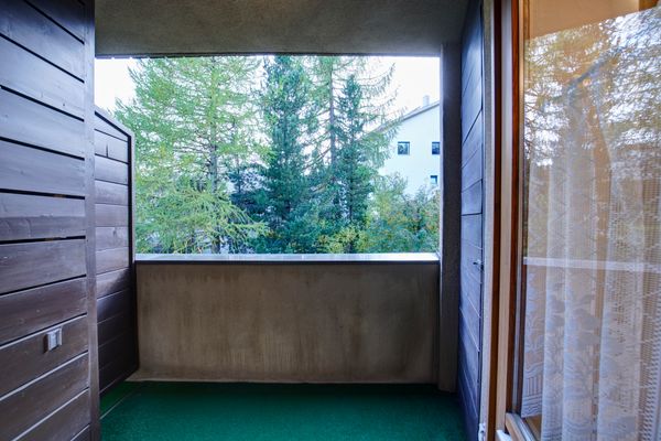 Chesa Munteratsch 1-Zimmerwohnung 307 Typ B Silvaplana - Balcony