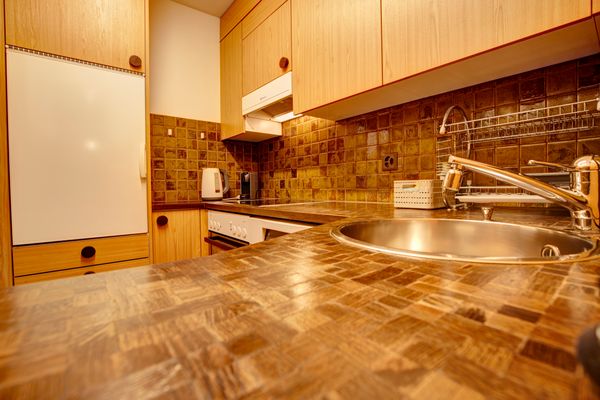 Chesa Munteratsch 1-Zimmerwohnung 307 Typ B Silvaplana - Kitchen