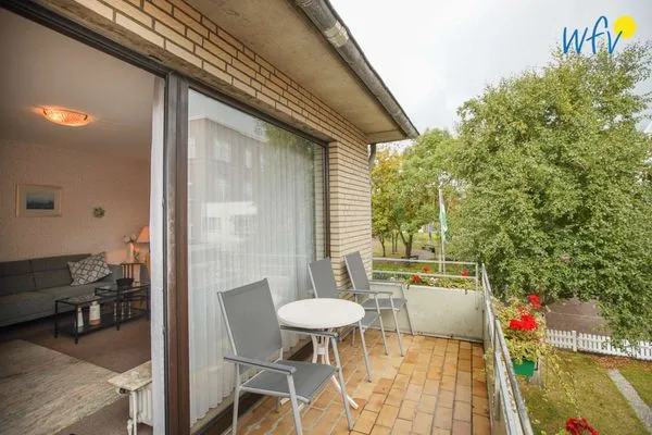 Balkon Haus Bonhuis Ferienwohnung Bahnhofspark