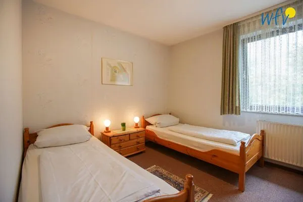 Schlafzimmer Haus Bonhuis Ferienwohnung Bahnhofspark