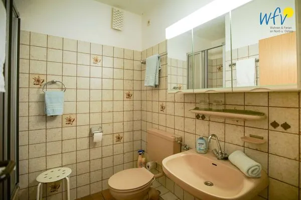 Badezimmer Haus Bonhuis Ferienwohnung Bahnhofspark