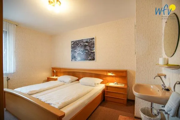 Schlafzimmer Haus Bonhuis Ferienwohnung Bahnhofspark
