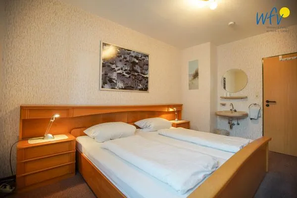 Schlafzimmer Haus Bonhuis Ferienwohnung Bahnhofspark