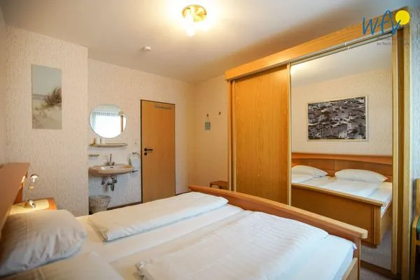 Schlafzimmer Haus Bonhuis Ferienwohnung Bahnhofspark