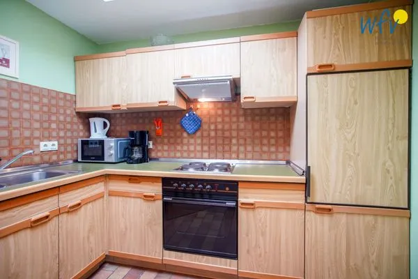 Küche / Küchenzeile Haus Bonhuis Ferienwohnung Leuchtturmblick