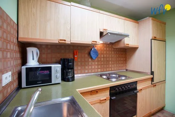 Küche / Küchenzeile Haus Bonhuis Ferienwohnung Leuchtturmblick