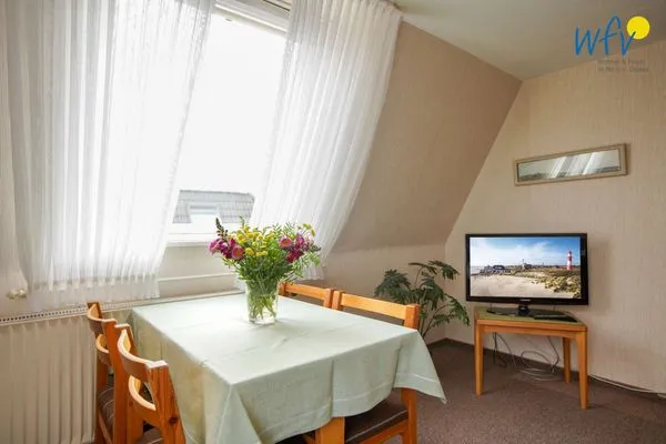 Wohnzimmer Haus Bonhuis Ferienwohnung Leuchtturmblick