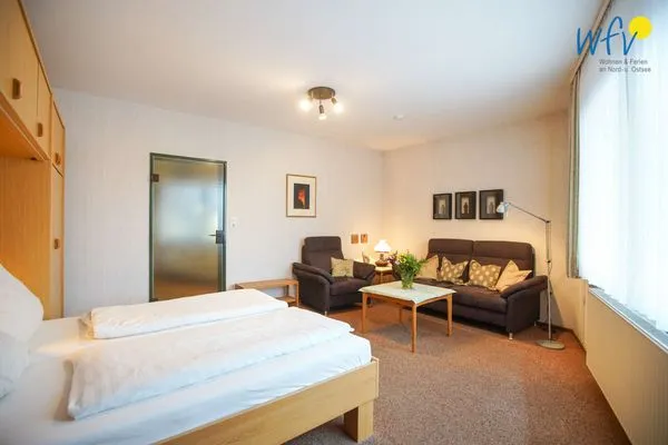 Schlafzimmer Haus Bonhuis Ferienwohnung Lütje Park