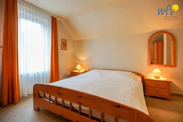 Schlafzimmer Haus Bonhuis Ferienwohnung Schwalbennest
