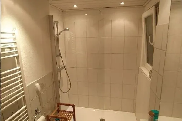 Badezimmer Haus Greune Stee Weg 11 Ferienwohnung Seehund