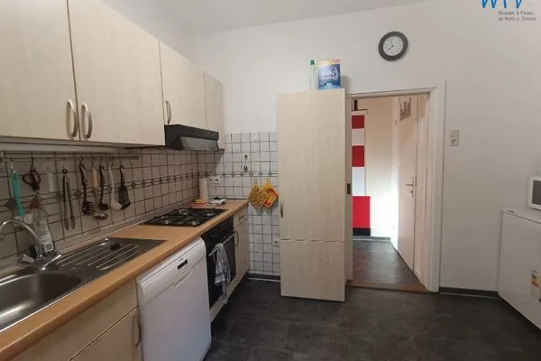 Küche / Küchenzeile Haus Greune Stee Weg 11 Ferienwohnung Seehund