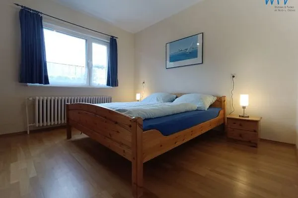 Schlafzimmer Haus Greune Stee Weg 11 Ferienwohnung Seehund