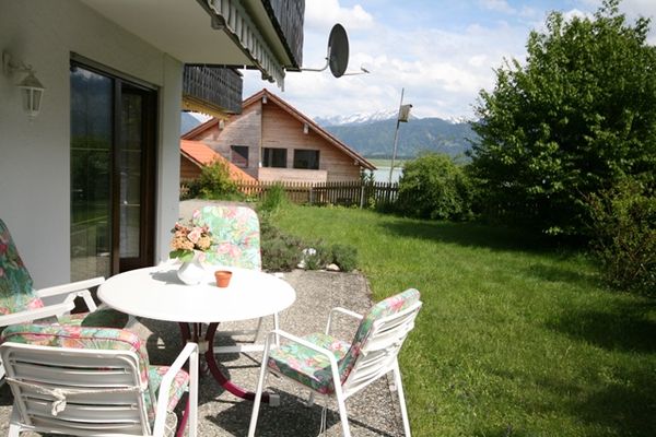  Ferienwohnung Bärbel Ferienwohnungen in Rieden am Forggensee - Terrasse