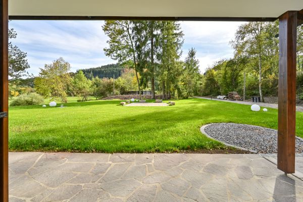  Ferienwohnung Am Biberbach Ferienwohnungen in Roßhaupten - Gartenblick