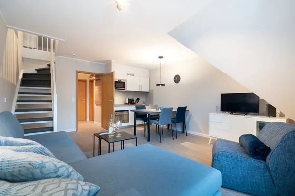 Küche mit Sitzecke Gorch-Fock-Park Ferienwohnung "App. 31 Hygge"