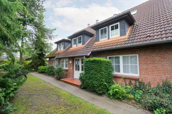 Haus, Eingang zum Appartement Gorch-Fock-Park Ferienwohnung "App. 31 Hygge"