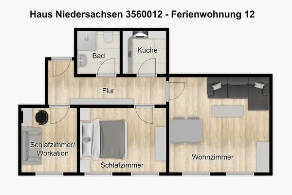 Grundriss Haus Niedersachsen Ferienwohnung 12