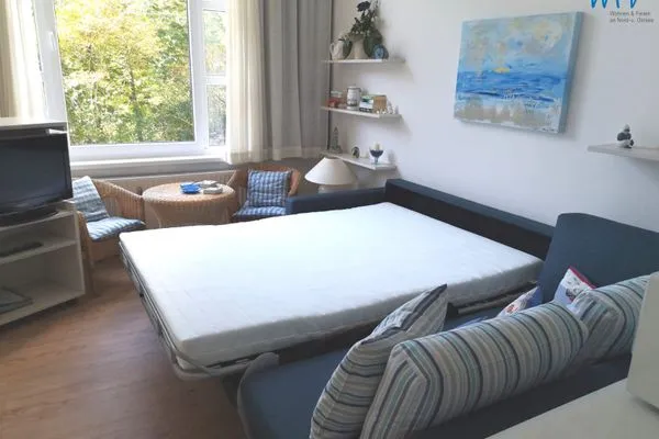 Schlafmöglichkeiten im Wohnzimmer Residenz am Rosengarten Ferienwohnung 15