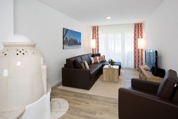 Ferienanlage Neuschwansteinblick Ferienwohnung 128 Ferienwohnungen in Füssen - Wohnzimmer