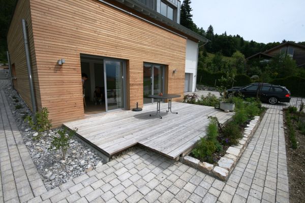  Ferienwohnung Katja Ferienwohnungen in Hopfen am See - Terrasse