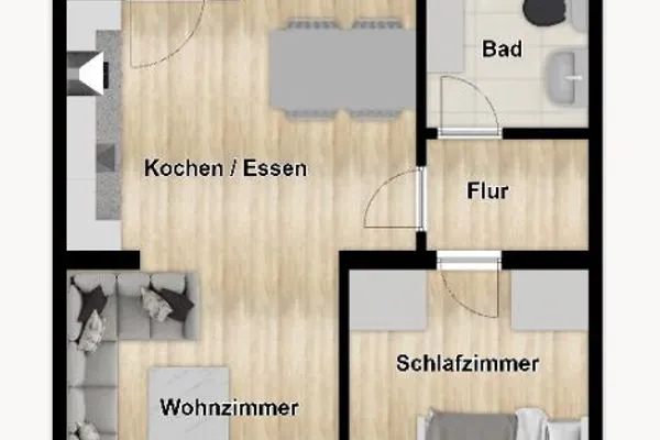 Grundriss Residenz am Rosengarten Ferienwohnung 15