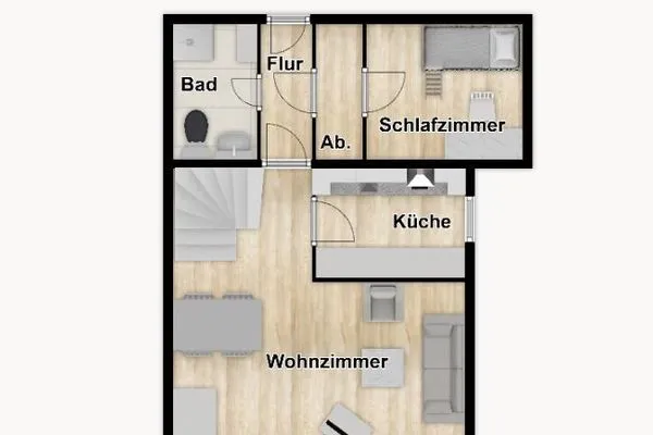 Grundriss Residenz am Rosengarten Ferienwohnung 33