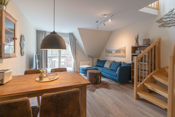 Friesenresidenz Wohnung Dünenrose Bad - Wohnzimmer