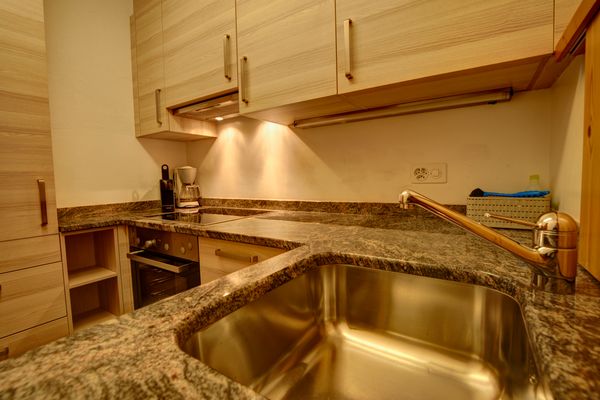 Chesa Munteratsch 1-Zimmerwohnung 203 Typ B Silvaplana - Kitchen