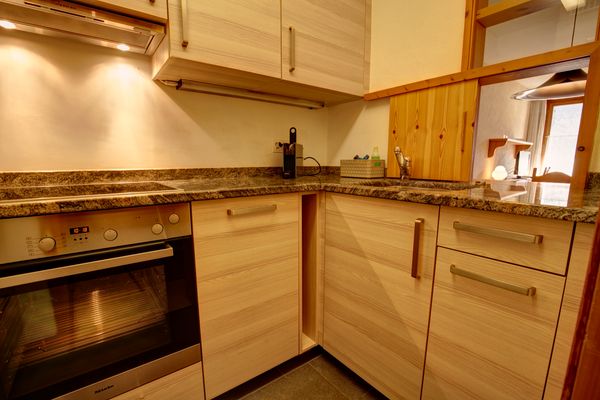 Chesa Munteratsch 1-Zimmerwohnung 203 Typ B Silvaplana - Kitchen